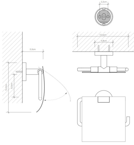 Бумагодержатель Decor Walther Basic TPH4 0530200
