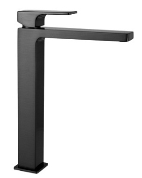 Смеситель для раковины Remer Absolute AU11LCFP, чёрный брашированный хром