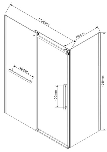 Душевой уголок Vincea Como Soft VSR-1CS9013CLGM