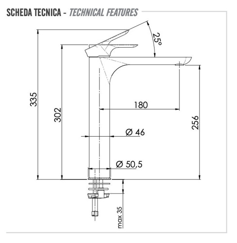 Смеситель для раковины Remer Infinity I10L