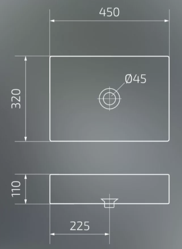 Умывальник Gid Bm1204