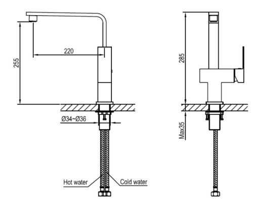Смеситель для мойки Ahti Kotka KO103011