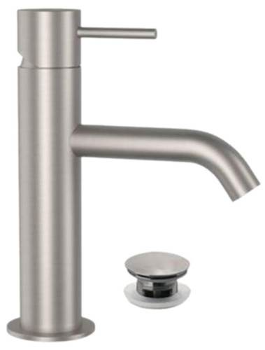 Смеситель для раковины Remer X Style INOX SSX10B, нержавеющая сталь