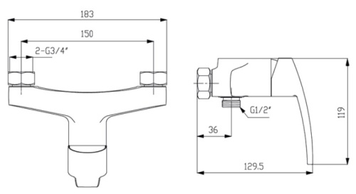 Смеситель для душа Ahti Savo SV305000