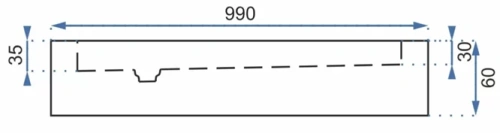 Душевой поддон Rea Look 100x80 white left K7909