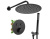 Душевая система Rea Miler Black matt P6713 Душевая система Rea Miler Black matt P6713