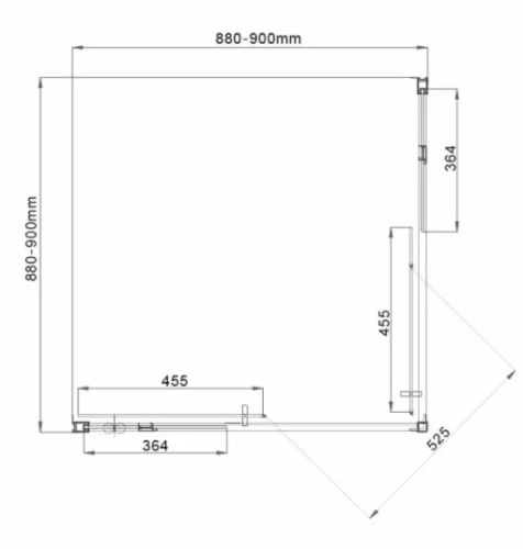 Душевой уголок Vincea Garda VSS-1G900CL