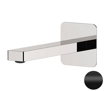 Излив настенный 19 см Remer Slash 91SLNO, черный матовый