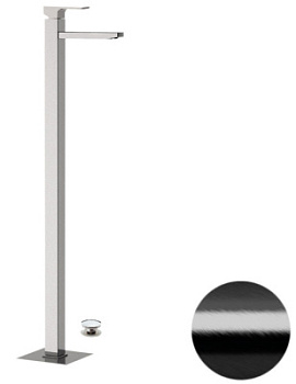 Смеситель для раковины Remer Absolute AU18CFP, черный брашированный хром