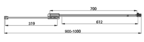 Душевая дверь Vincea Extra VDP-1E9010CL