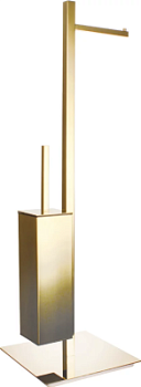 Напольная стойка с бумагодержателем и ёршиком Vivi Felice F0312 ORO OPACO