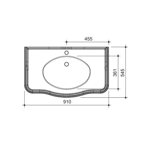 Умывальник Caprigo 439-8890