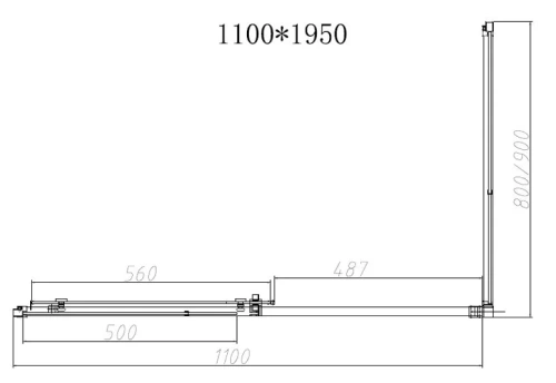 Душевой уголок Vincea Slim-N VSR-4SN8011CL