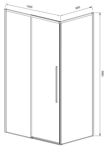 Душевой уголок Vincea Slim-N VSR-4SN9013CL