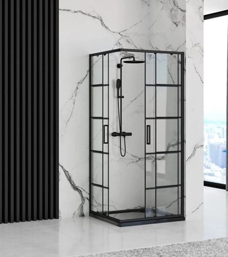 Душевой уголок Rea Concept Black 80x100 K6389