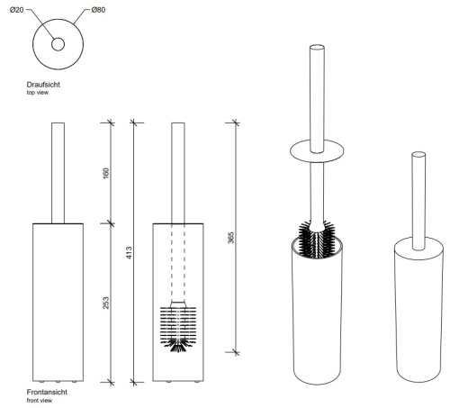 Ёршик напольный Decor Walther Bar SBG 0856800