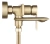 Смеситель для ванны Rea Veneta gold matt B3008
