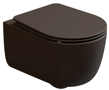 Унитаз подвесной GSG Ceramic Design Hit! Cacao Matt HIWCSO035