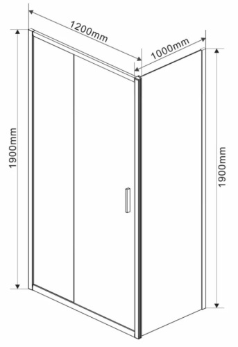 Душевой уголок Vincea Garda VSR-1G1012CL