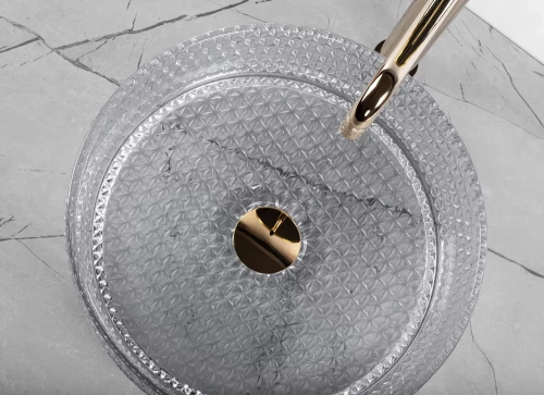 Умывальник Rea Cristal 35 Grey U9615