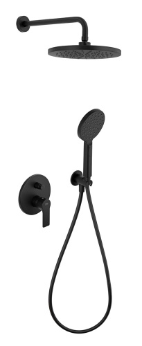 Душевая система Remer Energy EY09S02MD25NOVB, черный матовый