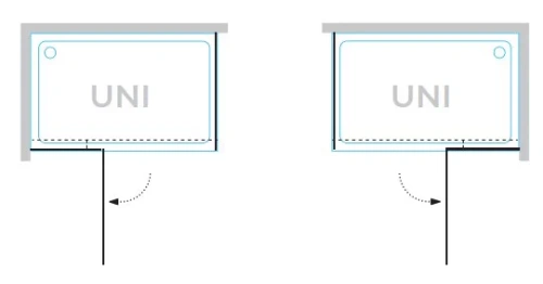 Душевая дверь Kolpa-San Andromeda D 120 silver brill transparent 516540