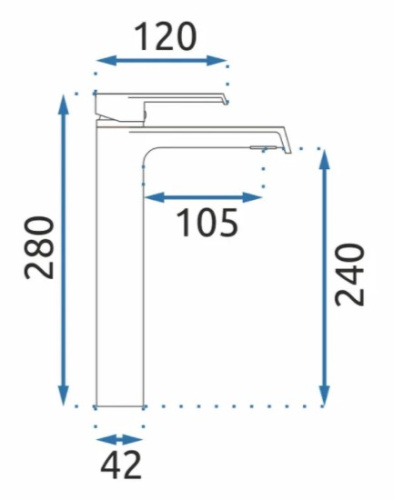 Смеситель для умывальника Rea Hass Gold B9971