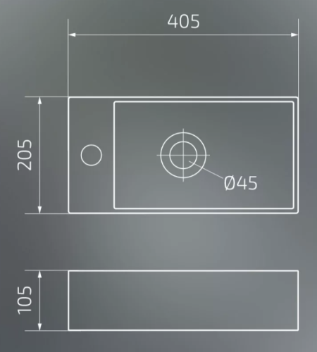 Умывальник Gid Bm9270R