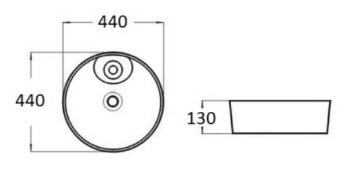 Умывальник CeramaLux D1306H025