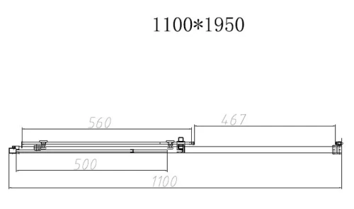 Душевая дверь Vincea Slim-N VDS-4SN110CLB