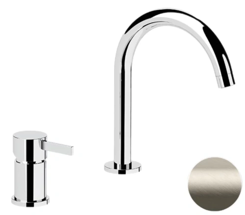 Смеситель для раковины Remer Metrica MC57XV сталь