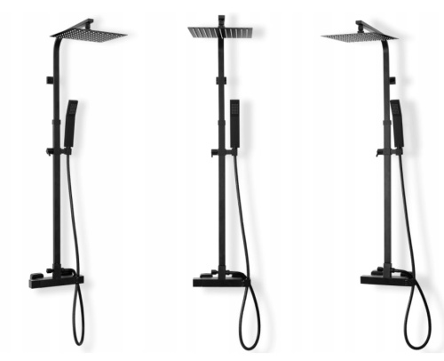 Душевая система Rea MILAN Black matt P7000