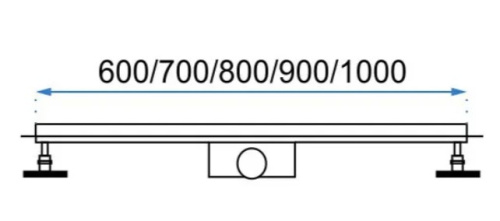 Трап для душа Rea Pure Neo Mirror Gold Pro 600 G5610