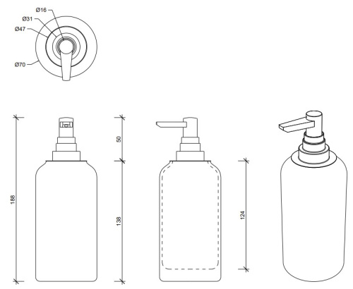 Дозатор для мыла Decor Walther Crack SSP 0932820