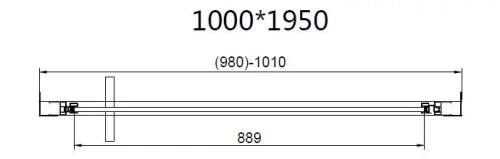 Душевой уголок Vincea Slim 8mm VSR-4SLP9010CLB