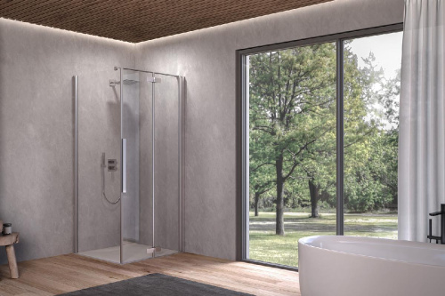 Душевая дверь Kolpa-San Polaris Fold D 100-R silver brill transparent 516200