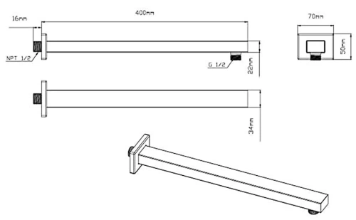 Душевая система Vincea VSFW-4311BG