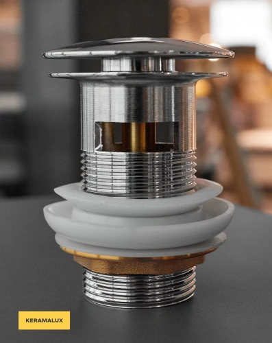 Донный клапан для раковины CeramaLux RD003 с переливом