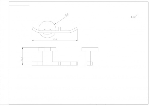 Крючок тройной CeramaLux Loft 53901B