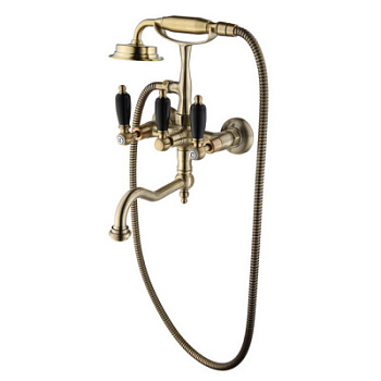 Смеситель для ванны Caprigo Adria-classic Black Edition 03B-510-VOT