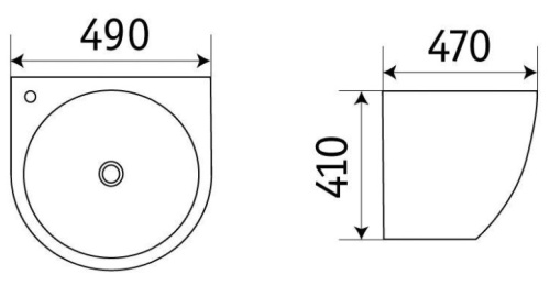 Умывальник CeramaLux 500F