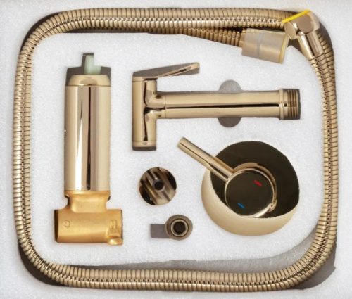 Гигиенический душ Rea Lungo Loop gold B8979