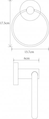 Полотенцедержатель CeramaLux Antica 61206-1