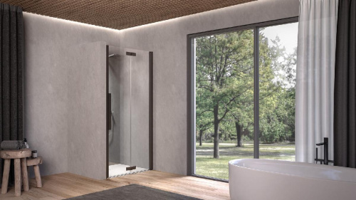 Душевая дверь Kolpa-San Polaris Fold N 100-R black transparent 516440