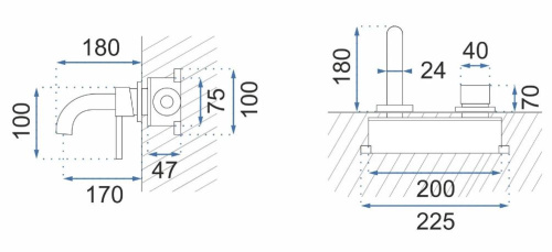 Смеситель для умывальника Rea Owen chrom B5331