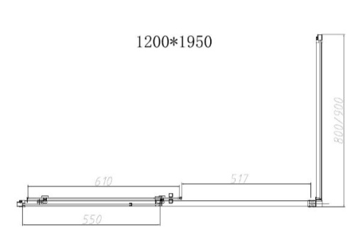 Душевой уголок Vincea Slim-N VSR-4SN9012CGB