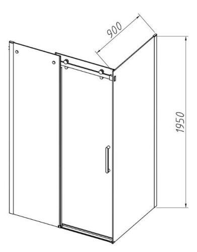 Душевой уголок Vincea Como-N VSR-4CN9014CL