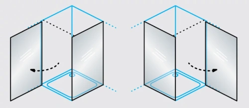 Душевая дверь Kolpa-San Andromeda D 90 black transparent 516610