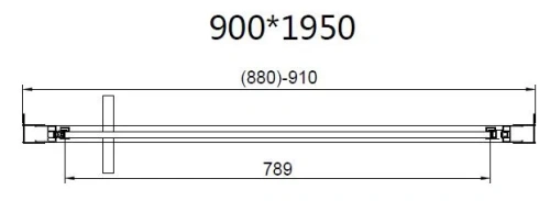 Душевой уголок Vincea Slim 8mm VSR-4SLP9090CLGM