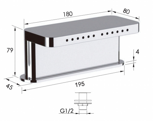 Излив в борт ванны Remer 91NCF